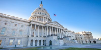 Outside view of the United States Capital building