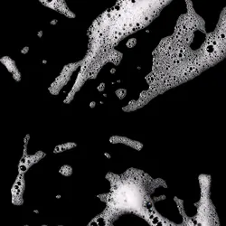top view of surfactant foam