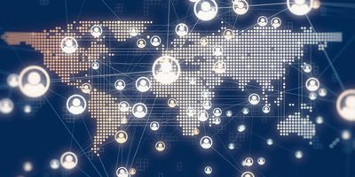 Social Global Network Backgrounds