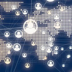 Social Global Network Backgrounds