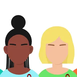 People of Different Races with Red Ribbon in solidarity with HIV-positive and those living with AIDS.