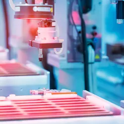 Automated, robotized equipment in a clinical laboratory