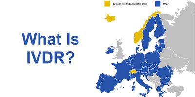 Map of the The IVDR applies to the 27 countries of the European Union, as well as the four countries of the European Free Trade Association States.