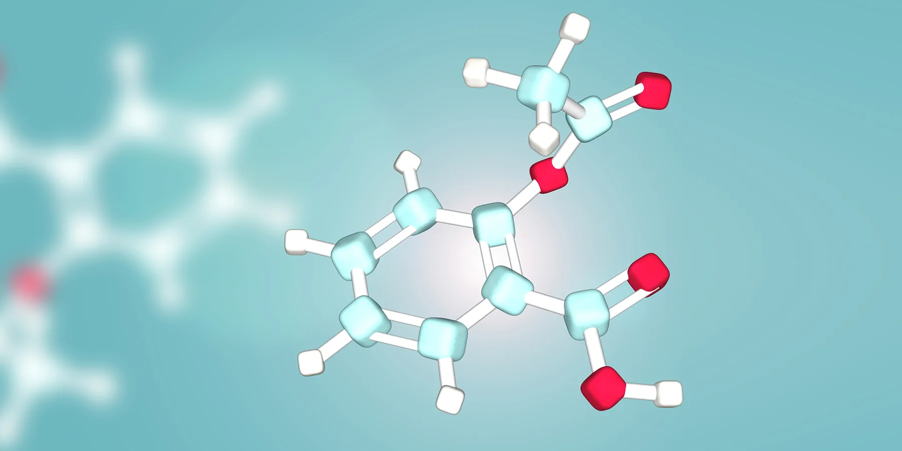 3D rendering of a drug molecule