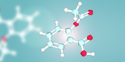 3D rendering of a drug molecule