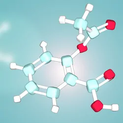 3D rendering of a drug molecule