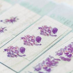 Photo of histology samples mounted on slides in the clinical laboratory.