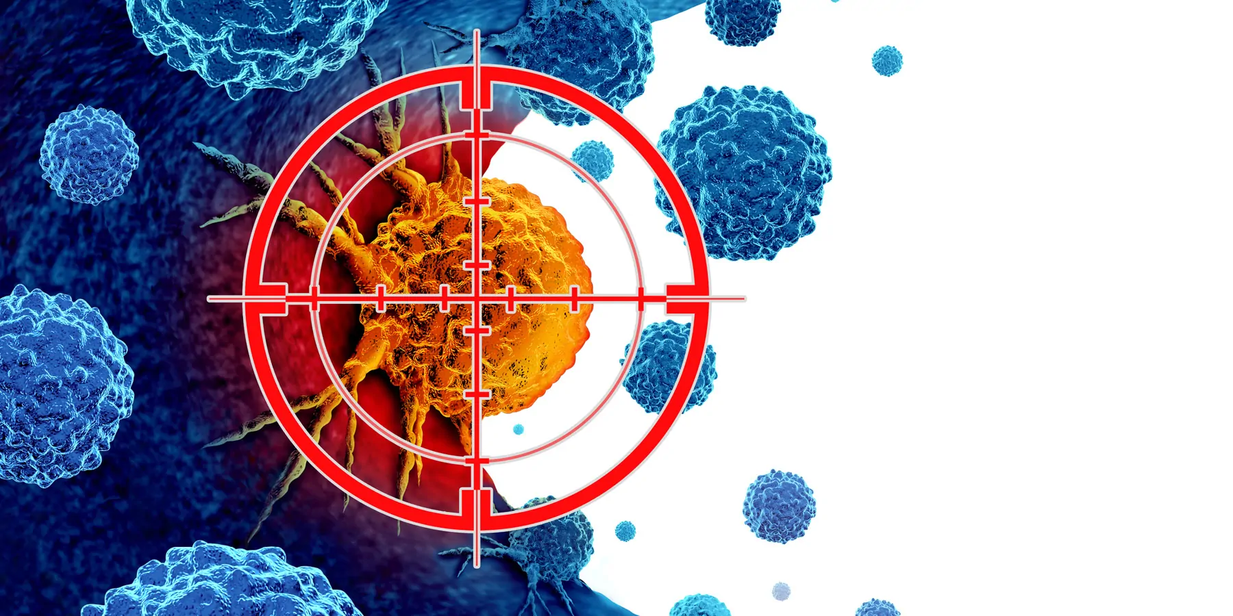 VIGex Could Guide Patient Selection for Personalized Immunotherapy 3D rendering of cancer detection or screening as a treatment for malignant cells with a biopsy or testing as an immunotherapy symbol.