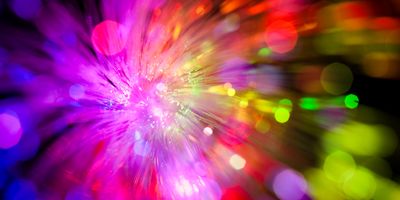 Multicolor starburst image representing emerging technologies and innovation.