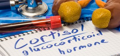 Blood Test tube & scientists' notes