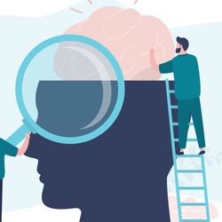  Illustration of concept of laboratory professionals team building and improving communications skills.