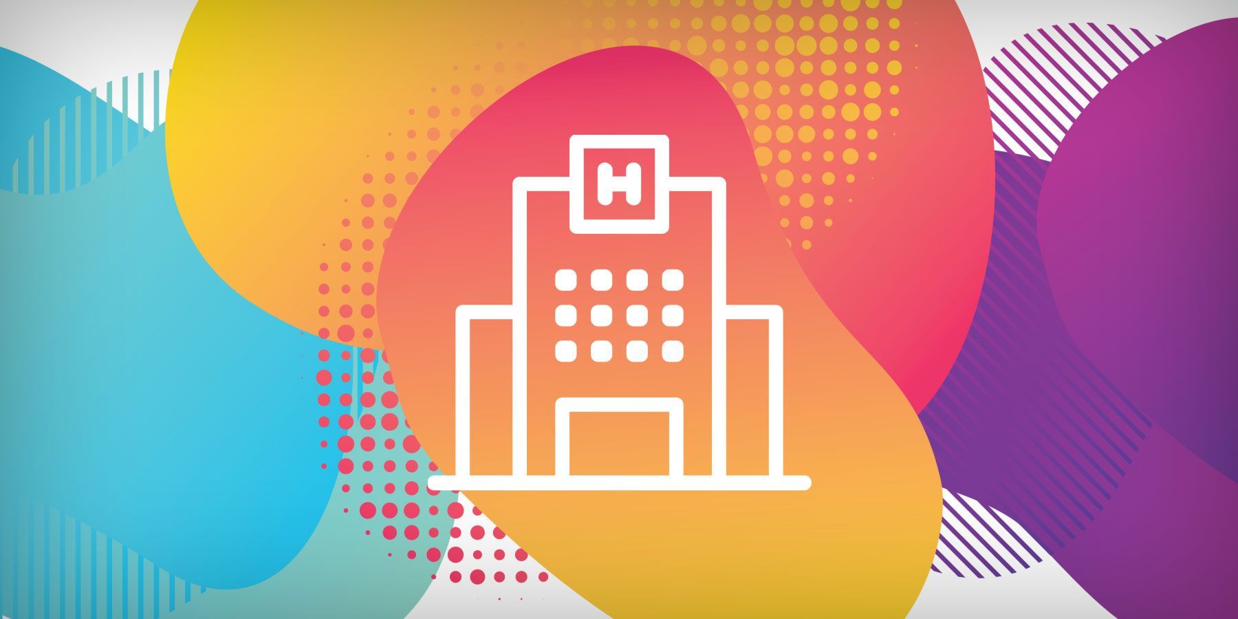 Stylized Illustration of a hospital