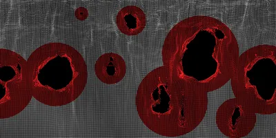 Detailed representation of Cyclospora oocysts for educational purposes