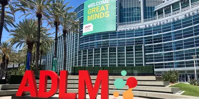 ADLM 2026 convention center with signage
