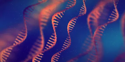Visual representation of RNA strands used in genetic testing