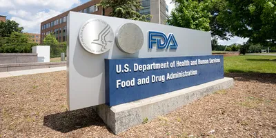 FDA building sign outside the U.S. Department of Health and Human Services