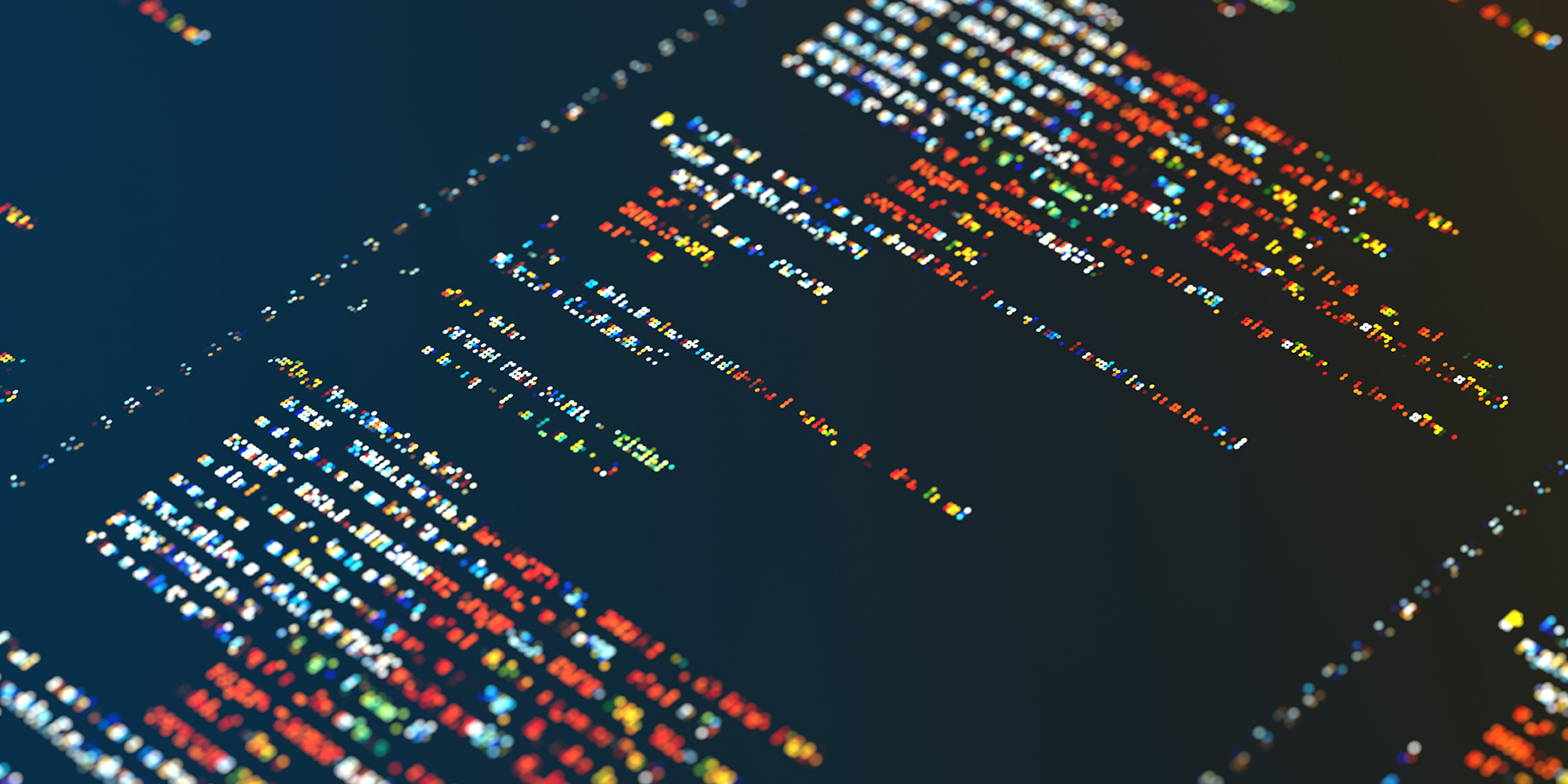 Pixelated code or algorithm.