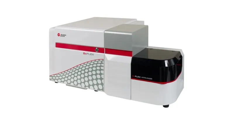 The DxFLEX Flow Cytometer on a white background
