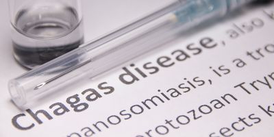 PAge with Chagas disease written on it next to a syringe