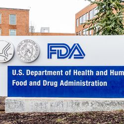 Sign outside FDA headquarters