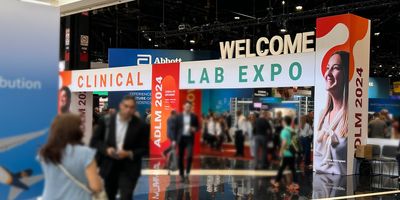 Photo of the entrance of the 2024 ADLM Lab Expo.