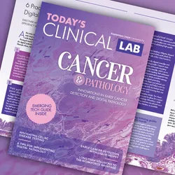 Illustration of the cover of the 2024 September Cancer & Pathology Digital Edition of Today's Clinical Lab.