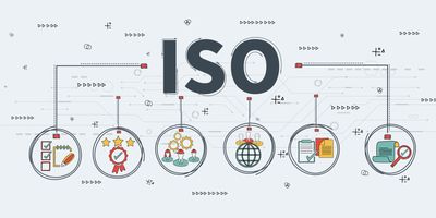 ISO standards shown in a schematic drawing design