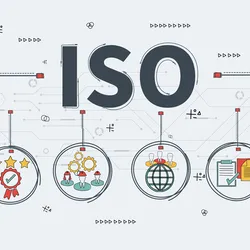 ISO standards shown in a schematic drawing design