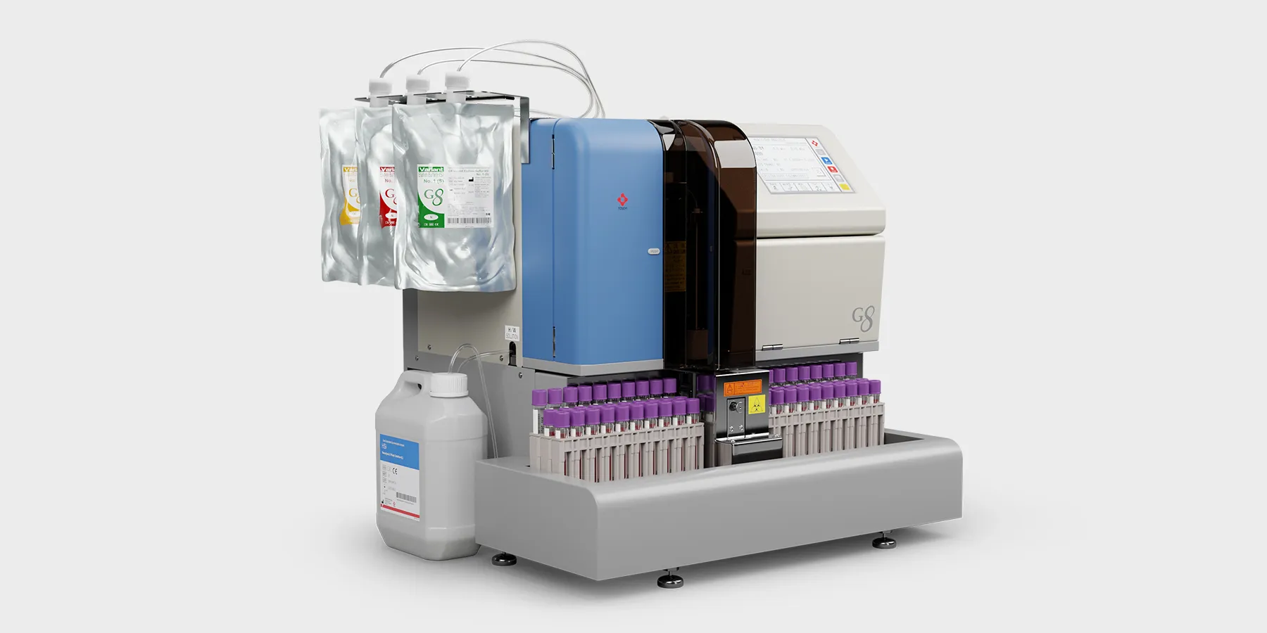 Image of Tosoh Bioscience’s G8 analyzer, one option for medical labs in the clinical chemistry analyzer market.