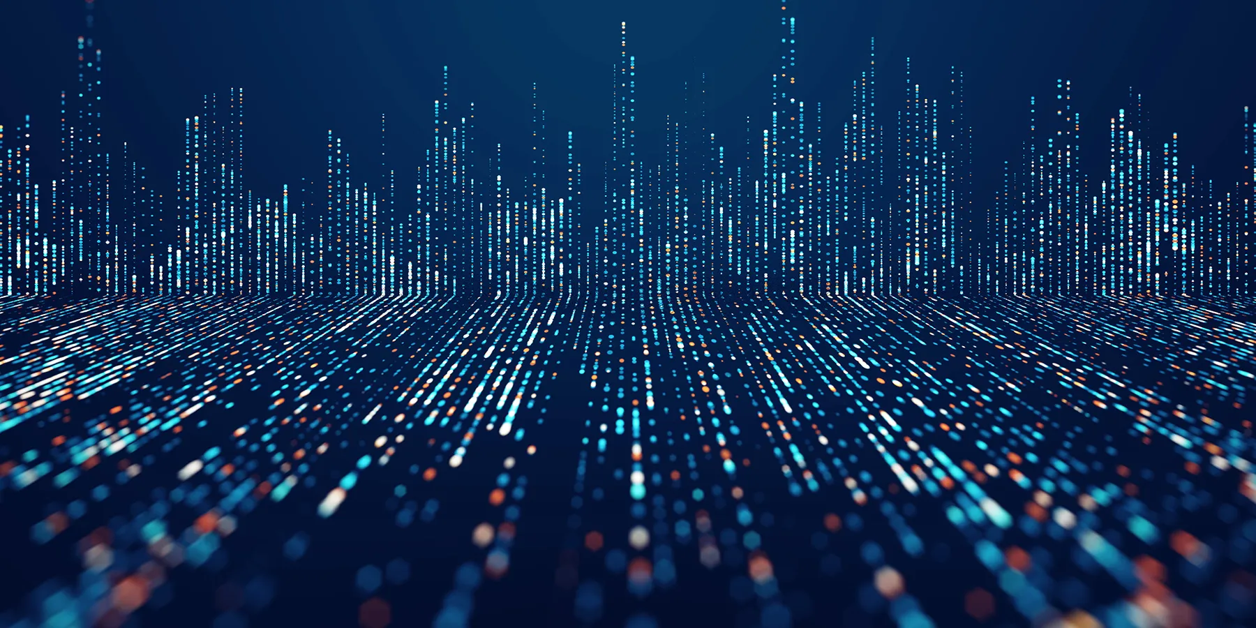  Illustration of a vast array of colorful DNA banding from ddPCR to visually represent the data produced by the new groundbreaking tool, Ultra-Rapid droplet digital PCR (UR-ddPCR).