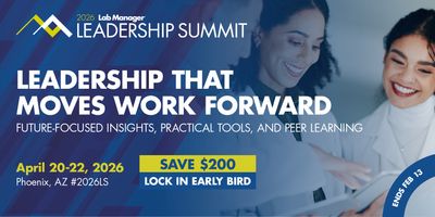 The 2026 Lab Manager Leadership Summit takes place April 20-22, 2026